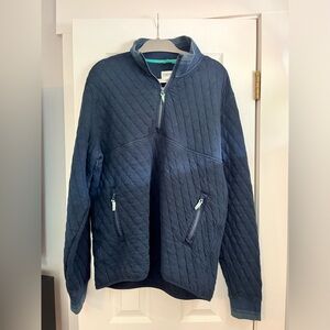 Wellen Huckberry Men's Dark Blue Quilted Jacket Size Large